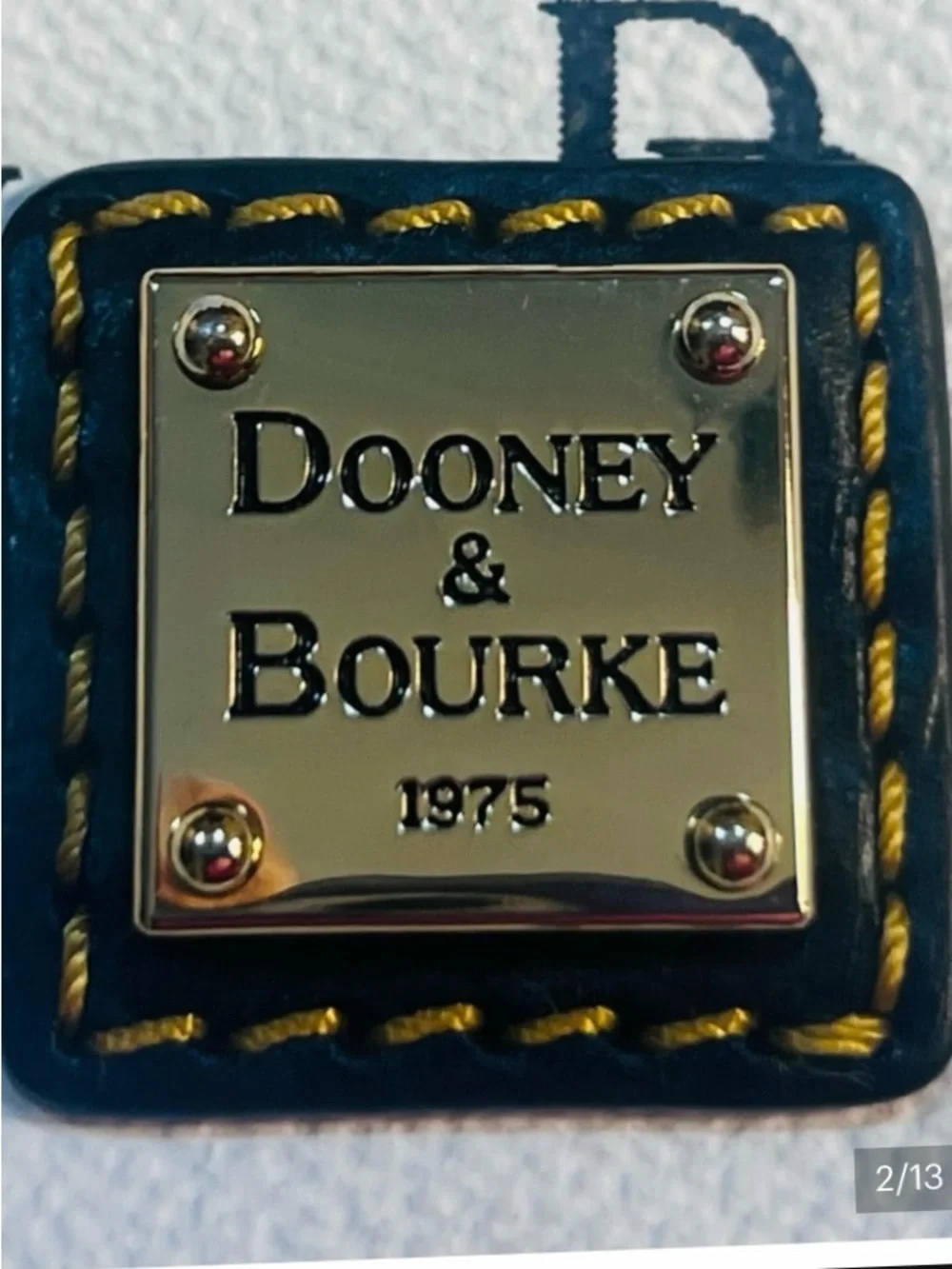 New Dooney & Bourke White & Black DB Logo Crossbody. - Picture 2 of 7